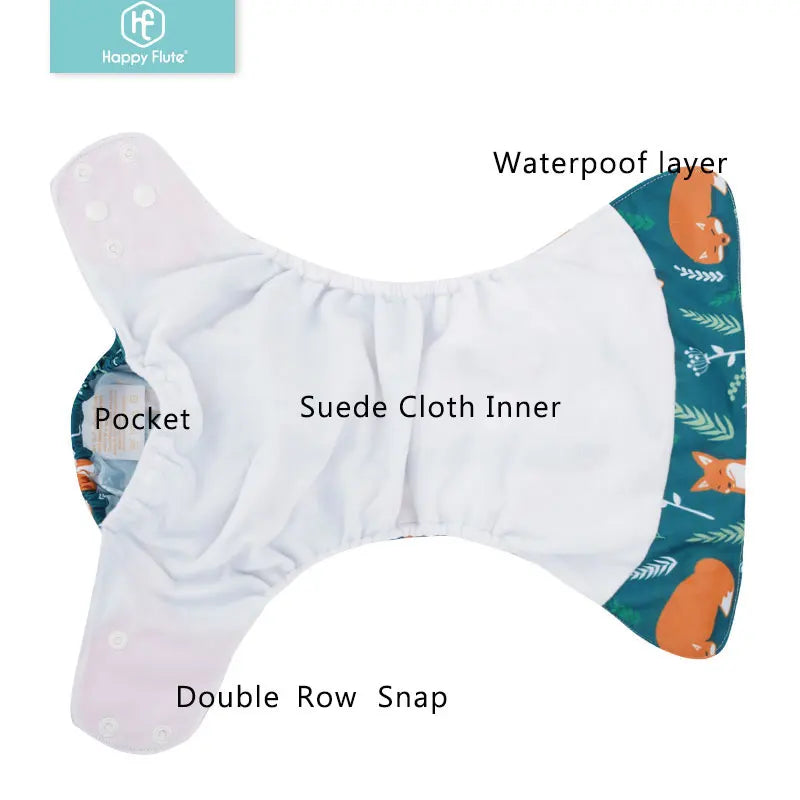 4Pcs/Set Eco-Friendly Cloth Diaper Ecological Reusable Baby Diapers