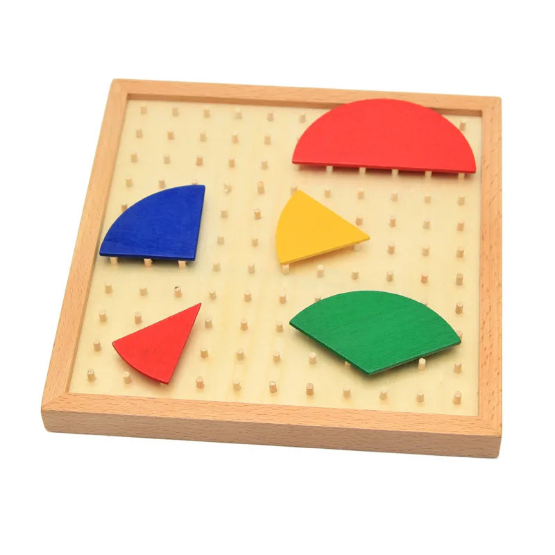 Baby Toys Circular Mathematics Fraction Division Teaching Aids Montessori Board Wooden Toys Child Educational Gift Math Toy