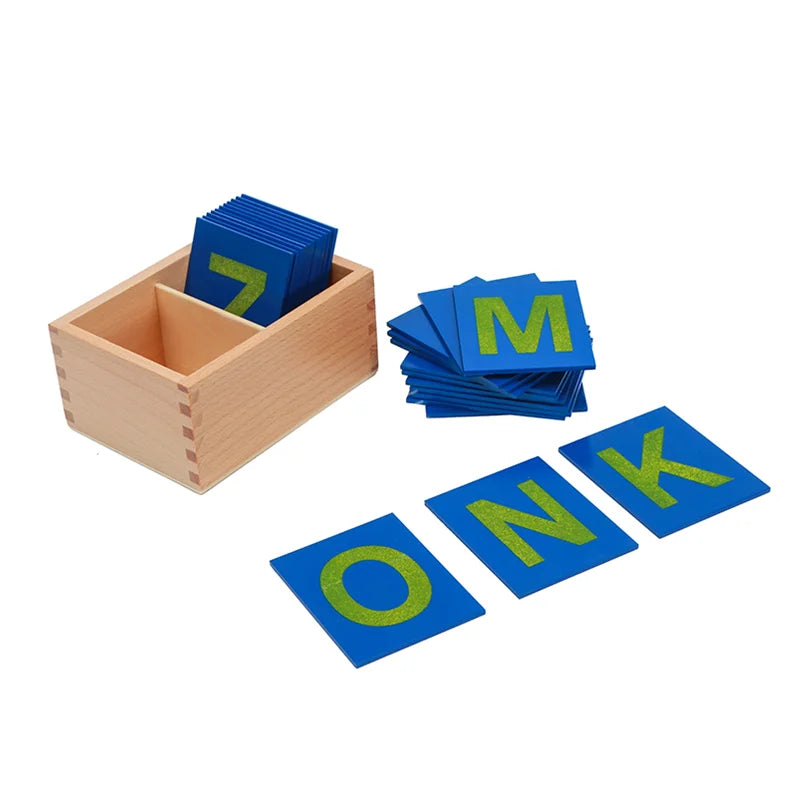 Montessori Lower and Capital Case Sandpaper Letters Alphabet