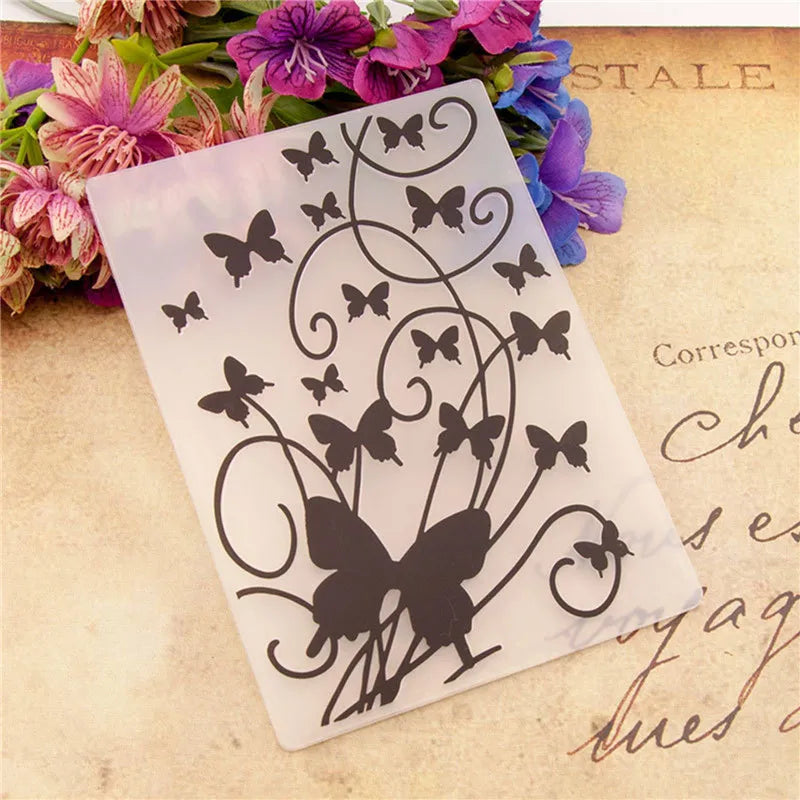 Plastic Embossing Folder Template for DIY Scrapbooking Paper Craft Photo Album Card Making Handmade Decoration Supply 20 styles