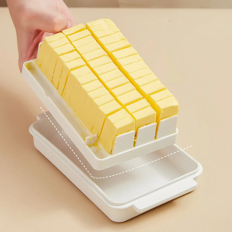 Handy Solid Butter Box Cheese Board Server Crisper Transparent Plastic Storage Container Cheese Keeper Case Butter Cutting