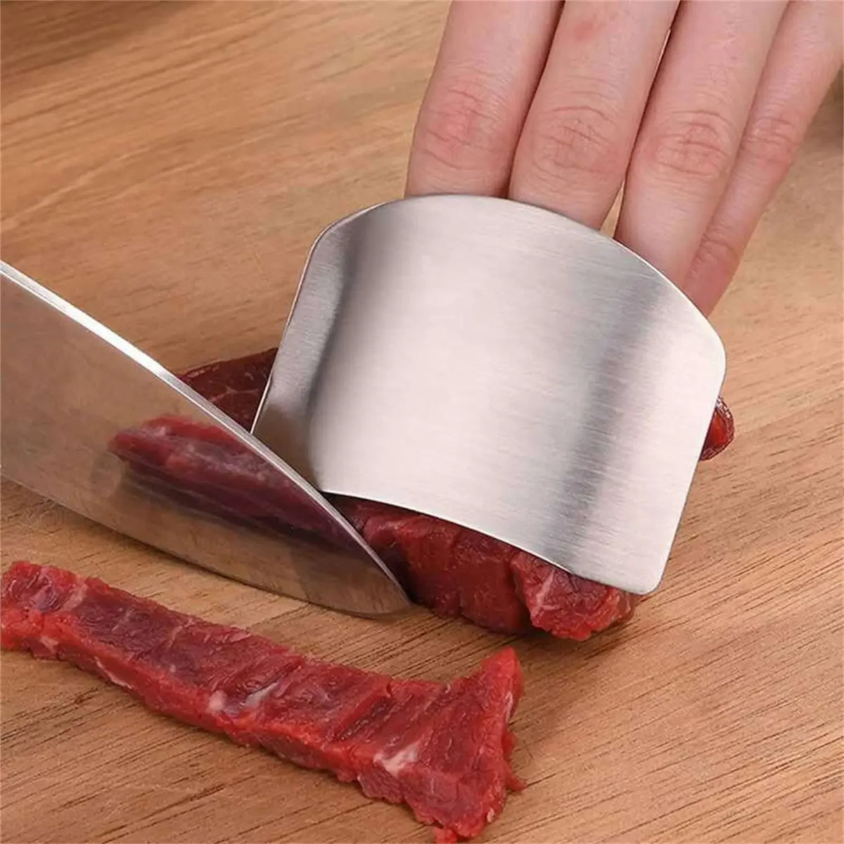Stainless Steel Finger Guard Cutting Shiel Adjustable Vegetable Cutting Thumb Guard Finger Protector Tools Kitchen Gadget