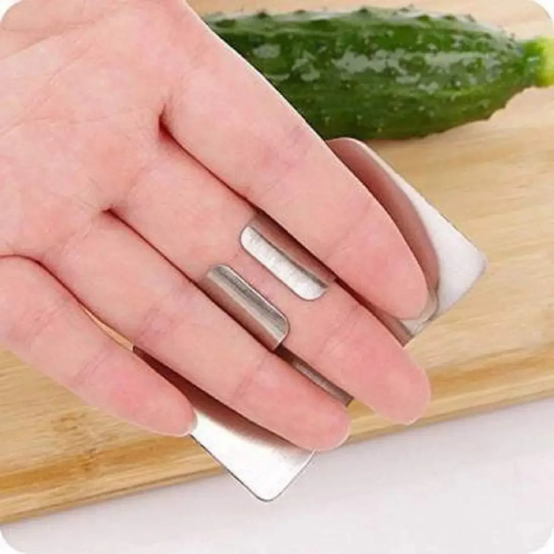 Stainless Steel Finger Guard Cutting Shiel Adjustable Vegetable Cutting Thumb Guard Finger Protector Tools Kitchen Gadget
