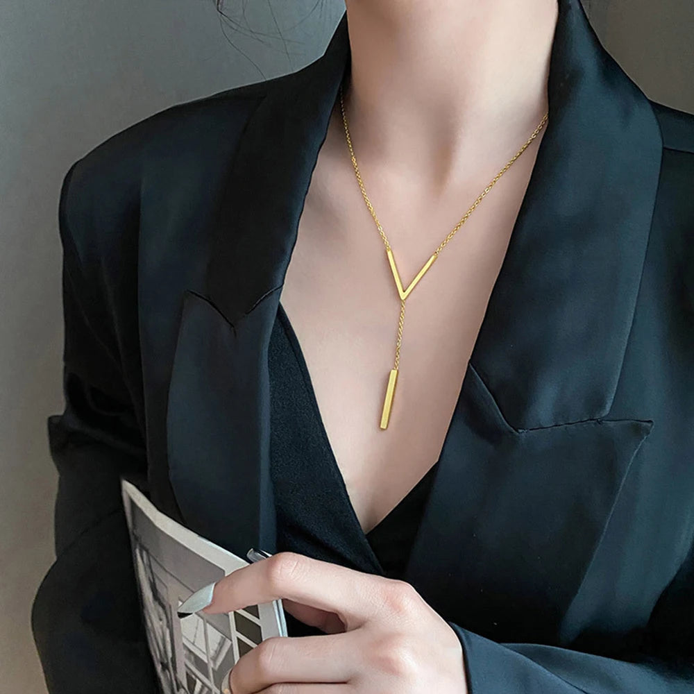 Chain Necklace Choker for Women 2024 Fashion Jewelry