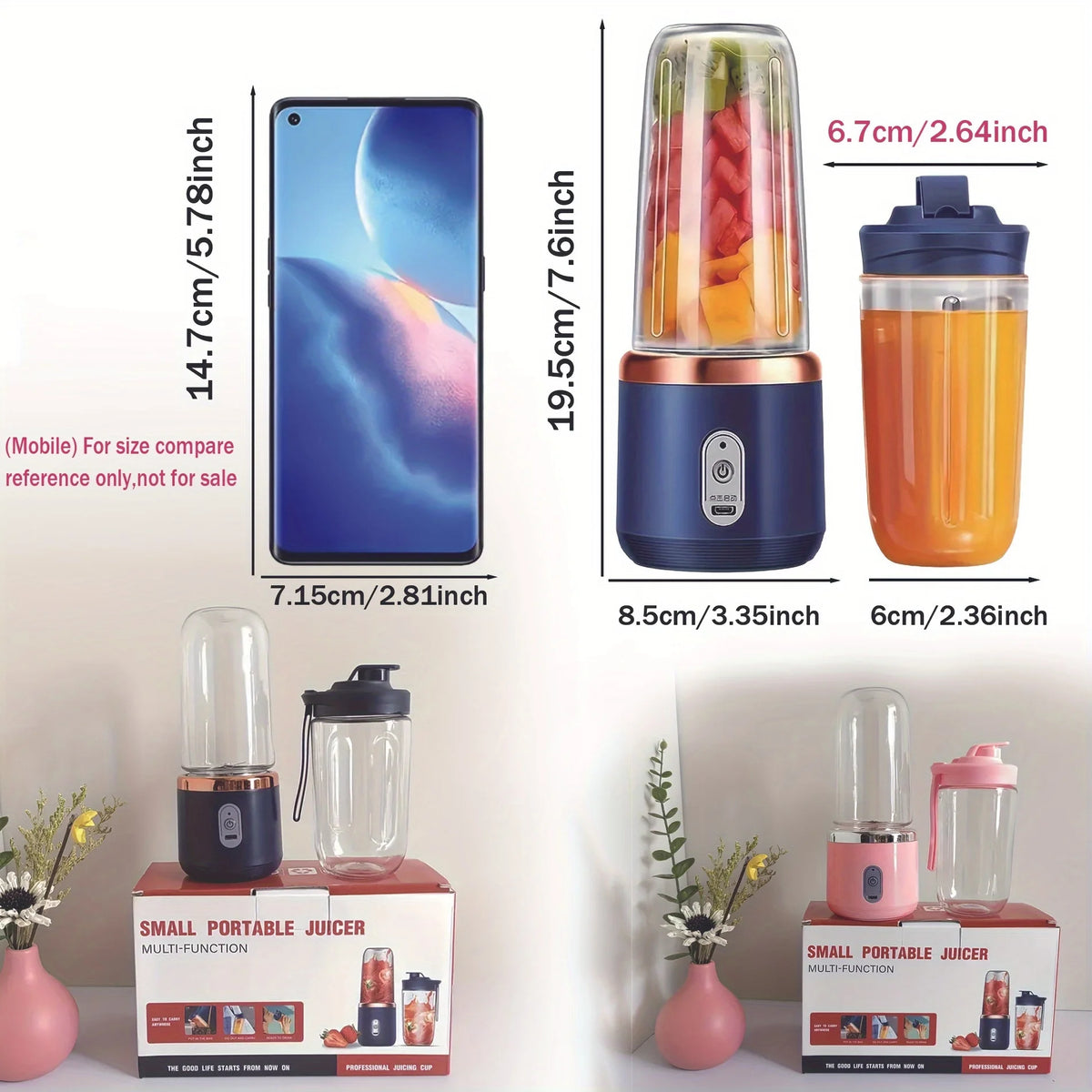 Portable Electric Blender Juicer Cup for Travel