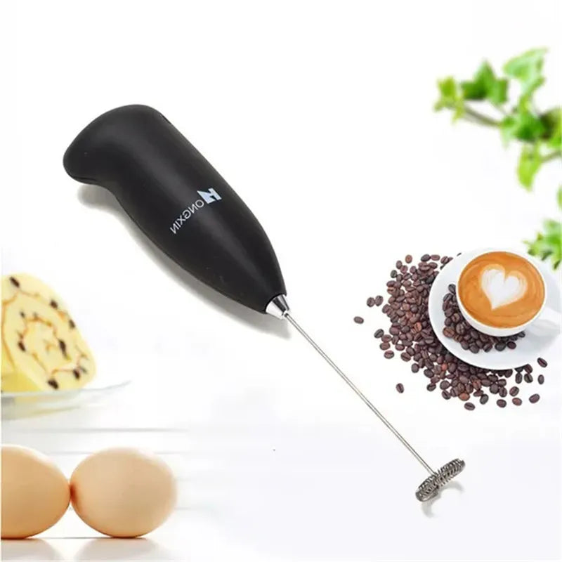 Mini Home Stainless Steel Handheld Electric Blender Egg Whisk Coffee Milk Frother For Frappe Latte Matcha Kitchen Gadgets