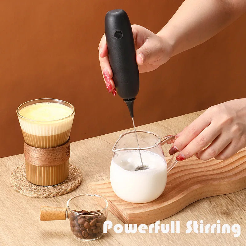 Milk Frother Handheld Cappuccino Maker Coffee Foamer Egg Beater Chocolate Stirrer Mini Portable Food Blender Kitchen Whisk Tool