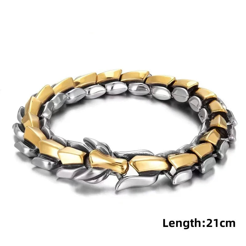 Twisted Stainless Steel Open Bangles for Men