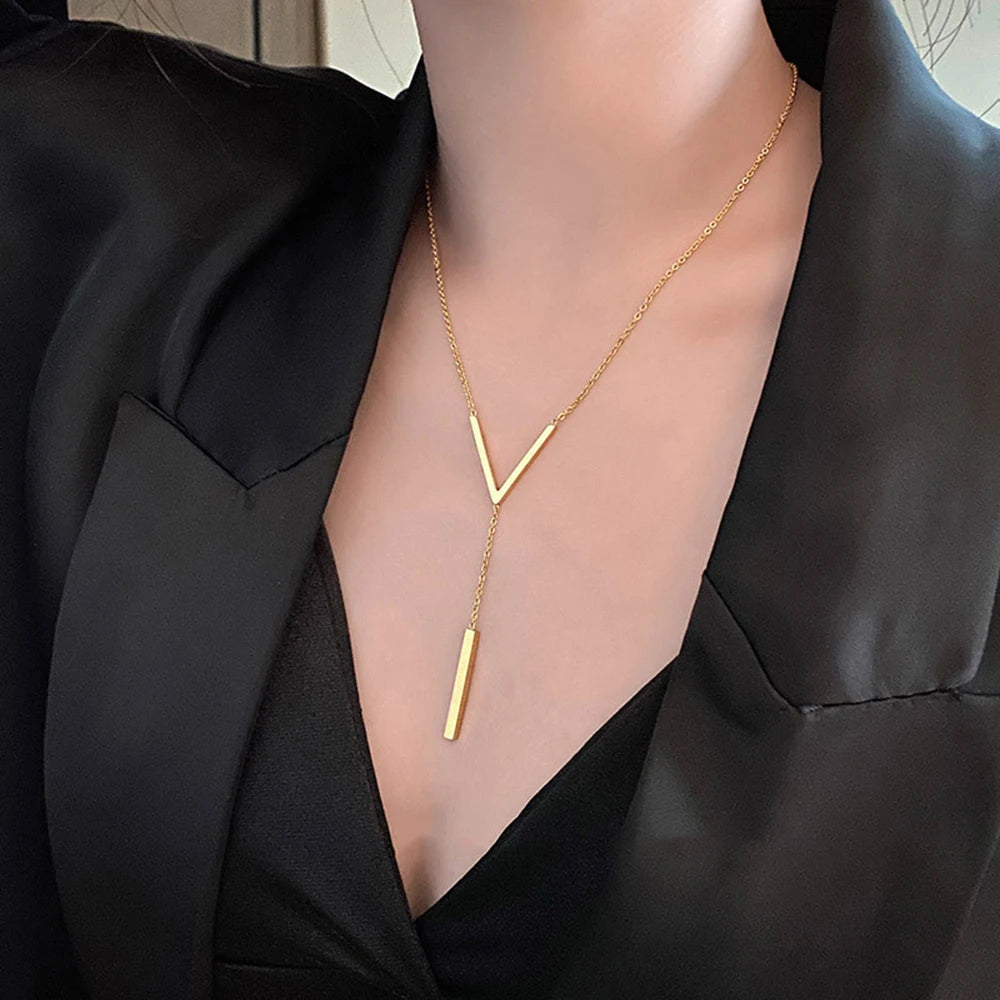 Chain Necklace Choker for Women 2024 Fashion Jewelry